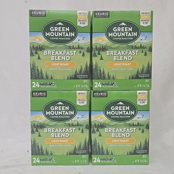 Green Mountain Coffee Breakfast Blend, Keurig K-Cup Pod, Light Roast, 96 Count - Picture 1 of 7
